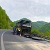Autobus koji se zapalio sinoć na Bradini je u potpunosti izgorio