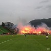 Koševo "gori": Navijači Sarajeva spektakularnom bakljadom proslavljaju titulu prvaka BiH