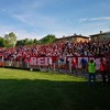 Navijači Veleža okupirali Visoko i obojili tribine i grad u crveno