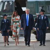 Melania Trump u London stiže u Guccijevoj haljini s motivima Big Bena, Tower Bridgea...