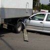 U sudaru kampera i automobila na Ilidži povrijeđena jedna osoba
