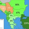 Ekonomski rast zemalja jugoistočne Evrope od 1990. do 2018.: BiH u minusu i divovski skok Turske