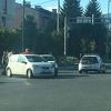 Sudar dva automobila na Dobrinji, policija na terenu