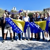 Prva grupa bh. navijača doputovala u Atinu, vijori se zastava BiH ispod Akropolja