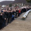 Klanjana dženaza žrtvama ekshumiranim iz masovne grobnice Lokvice-Igman
