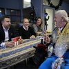 Skaka i Sebija Izetbegović na proslavi Nove godine u Gerontološkom centru