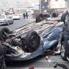 Automobil završio na krovu nakon saobraćajne nesreće u Konjicu