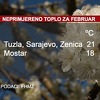 Proljeće u februaru: U Sarajevu, Tuzli, Zenici i Mostaru nevjerovatno toplo vrijeme