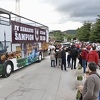 Šampionski autobus FK Sarajevo spreman za obilazak grada, navijači stigli na Koševo