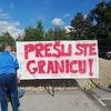 Novi protest na entitetskoj liniji: Ne parkiraj zgradu, zovem pauka; Prešli ste granicu!