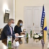 Džaferović i Dodik ugostili Sattlera: Za članove Predsjedništva BiH vidan napredak ka EU