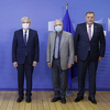 Džaferović, Dodik i Komšić u petak ponovo u Briselu, sastanci s Rangelom i Michelom