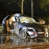 Audi potpuno uništen u saobraćajnoj nesreći u Hrasnici