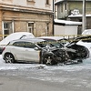 Sarajevo: Dva automobila u potpunosti izgorjela na Baščaršiji