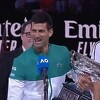 Đoković zabavljao publiku i nasmijavao Medvedeva tokom šampionskog govora
