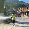 Izvršena dezinfekcija Baščaršijskog trga i platoa ispred zgrade Općine Stari Grad