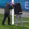 Početak meča između Švicarske i Litvanije kasnio 15 minuta jer je jedan gol bio viši 10 cm