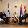 Počeo sastanak Vučića, Cvijanović i Dodika u Banjoj Luci