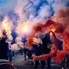 Lešinari pirotehnikom ispratili igrače Borca na utakmicu sa Željezničarom