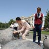 Karić se napila vode s "humane česme" u Banjoj Luci koja je otvorena u čast njenog dolaska