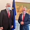 Čović se susreo sa Sattlerom: Izborni zakon koji će omogućiti ravnopravnost ostaje prioritet