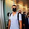 Edin Džeko u društvu supruge Amre stigao na potpis ugovora s Interom