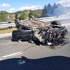 Težak sudar dva automobila na autoputu kod Visokog, obustavljen saobraćaj