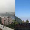 Sarajevo već okovano maglom i smogom, a na Trebeviću sunčano i vedro