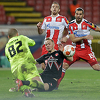 Crvena zvezda razočarala i uz brojne pehove izgubila od Midtyllanda
