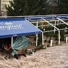 Vodostaj Željeznice i dalje raste, bašta restorana "Brajlović" još uvijek pod vodom