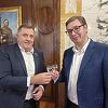 Vučić dunjevačom nazdravio s Dodikom povodom plasmana Srbije na Mundijal