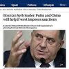 Dodik za Guardian kazao da računa na pomoć Kine i Rusije ukoliko Zapad uvede sankcije