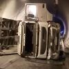 Uklonjen prevrnuti kamion u tunelu Ivan, blokada saobraćaja trajala tri sata