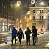 Idilične scene u Sarajevu: Snijeg prekrio ulice glavnog grada