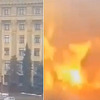 Snimljen projektil dok pada na centralni trg u Harkovu, razoreno srce grada