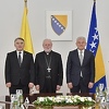 Članovi Predsjedništva ugostili sekretara Vatikana: Papa Franjo prati stanje u BiH
