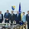 Dodik, Komšić i Džaferović u Predsjedništvu BiH dočekali predstavnike Američkog kongresa
