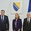 Blinkenovu pomoćnicu Karen Donfried u Predsjedništvu BiH dočekali Džaferović i Dodik