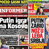 Srbijanski tabloidi bliski Vučiću napadaju Putina: Slijedi li zahlađenje odnosa dvije zemlje