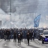 Manijaci u korteu krenuli na Koševo, pjesme odjekuju sarajevskim ulicama