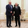 Bjeloruski predsjednik Aleksandar Lukašenko danas u Moskvi s Putinom