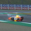 Marc Marquez opet pao na stazi i platio cijenu rizične vožnje, vatra počela gutati motor