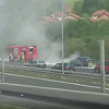 Sarajevo: Na autoputu kod Vogošće se zapalio automobil, vatrogasci brzo reagovali