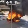 U Srebrenici u potpunosti izgorio automobil