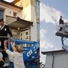 Mladenci iz Gruda postali hit: Angažovali dizalicu da prebace jabuku preko kuće