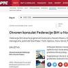 Javni servis Srbije otvaranje konzulata BiH u Novom Pazaru predstavio kao konzulat Federacije