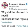 Ukrajinsko ministarstvo odbrane na svom Twitteru objavilo vic sa znakovitom porukom