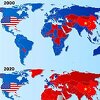 Ovo je mapa koja pokazuje koliko se svijet promijenio u posljednjih 20 godina