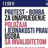 Unija osoba i organizacija osoba sa invaliditetom u FBiH organizuje protestni skup u Sarajevu
