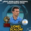 Lionel Scaloni najbolji selektor svijeta, Walid Regragui ispred Zlatka Dalića